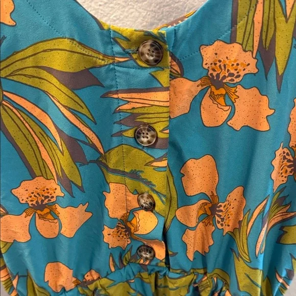Toad & CO Tropical Floral Sleeveless Romper - Picture 6 of 9